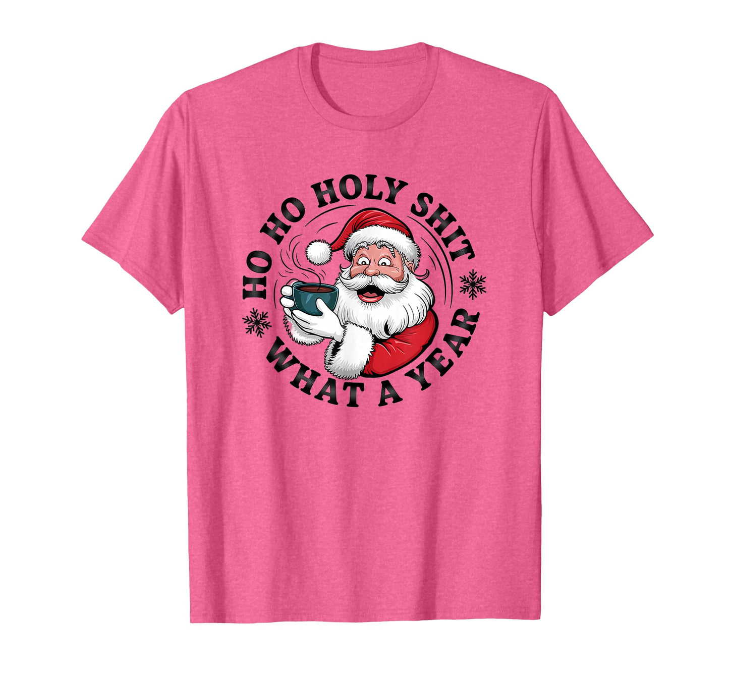 Funny Santa Coffee Christmas Holiday Fun T-Shirt