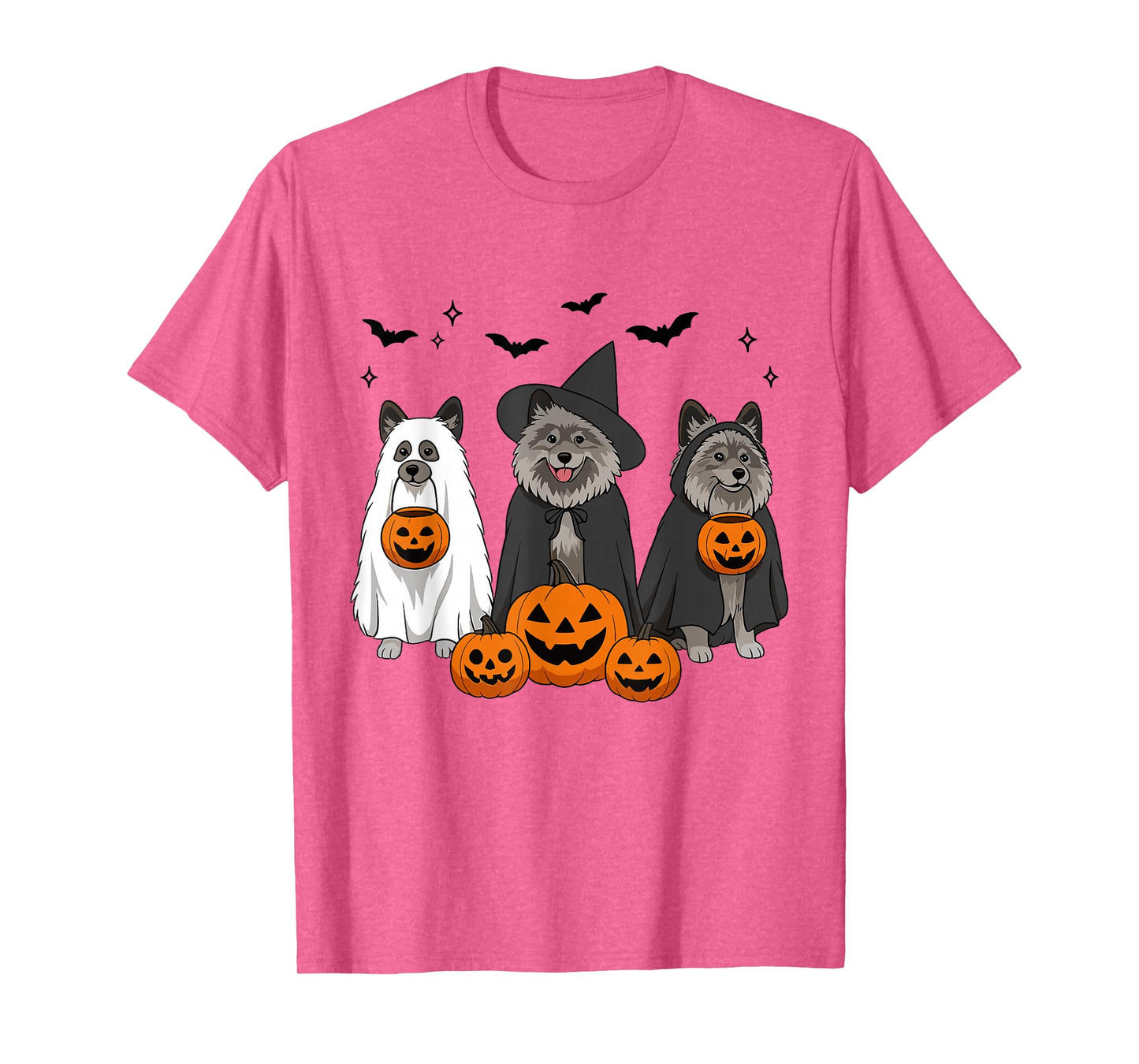 Trick Or Treat Keeshond Halloween Witch Keeshond Dog Mom T-Shirt