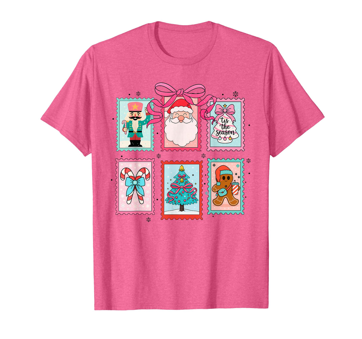 Coquette Christmas Merry Christmas Tis The Season Girly T-Shirt