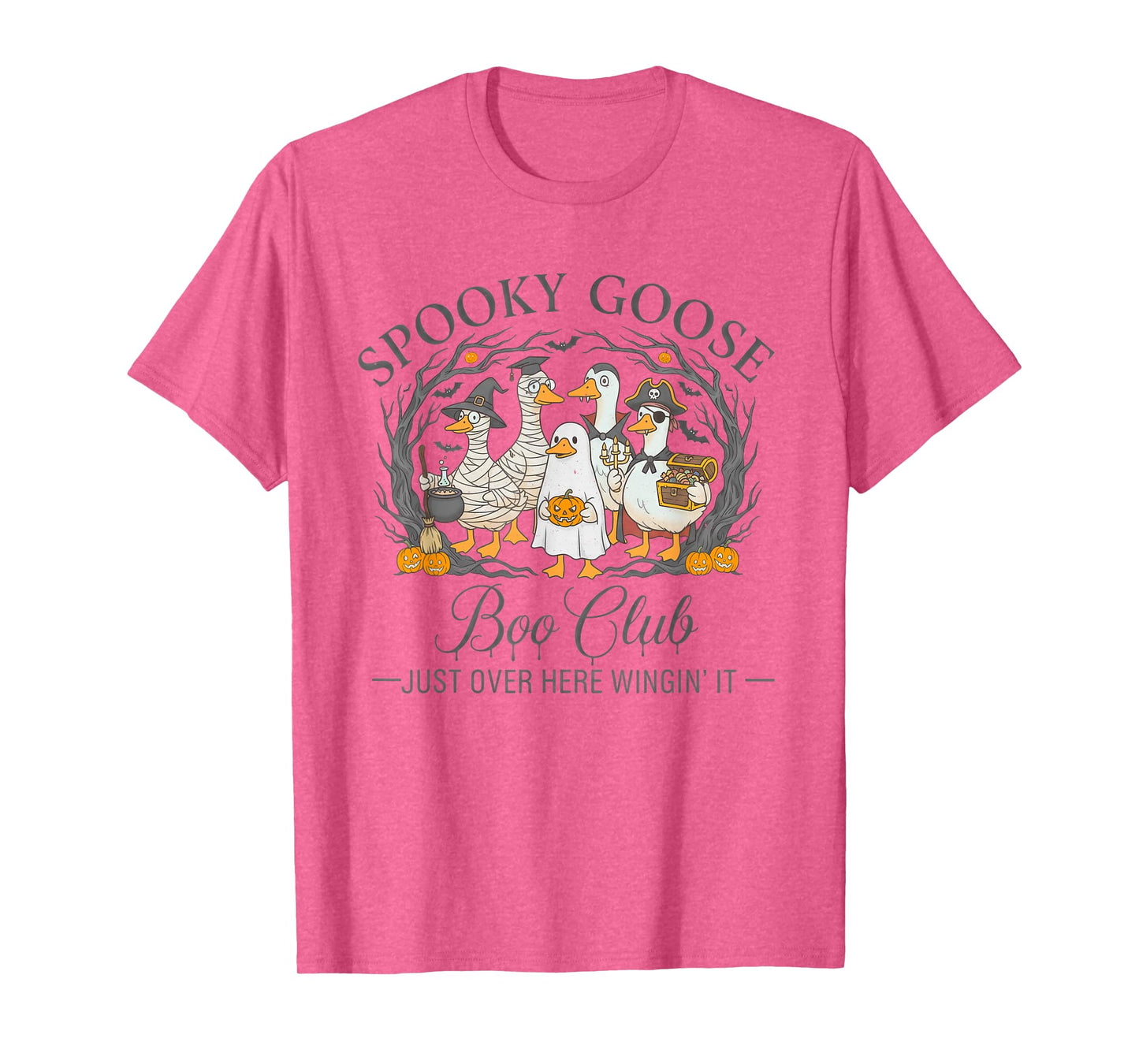 Spooky Goose Boo Club Tee Funny Halloween Group Costume T-Shirt