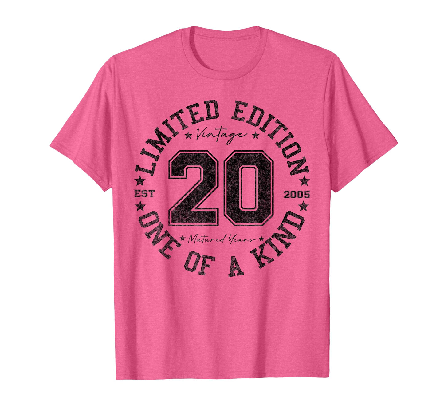 20 Year Old Gifts Vintage 2005 Limited Edition 20th Birthday T-Shirt