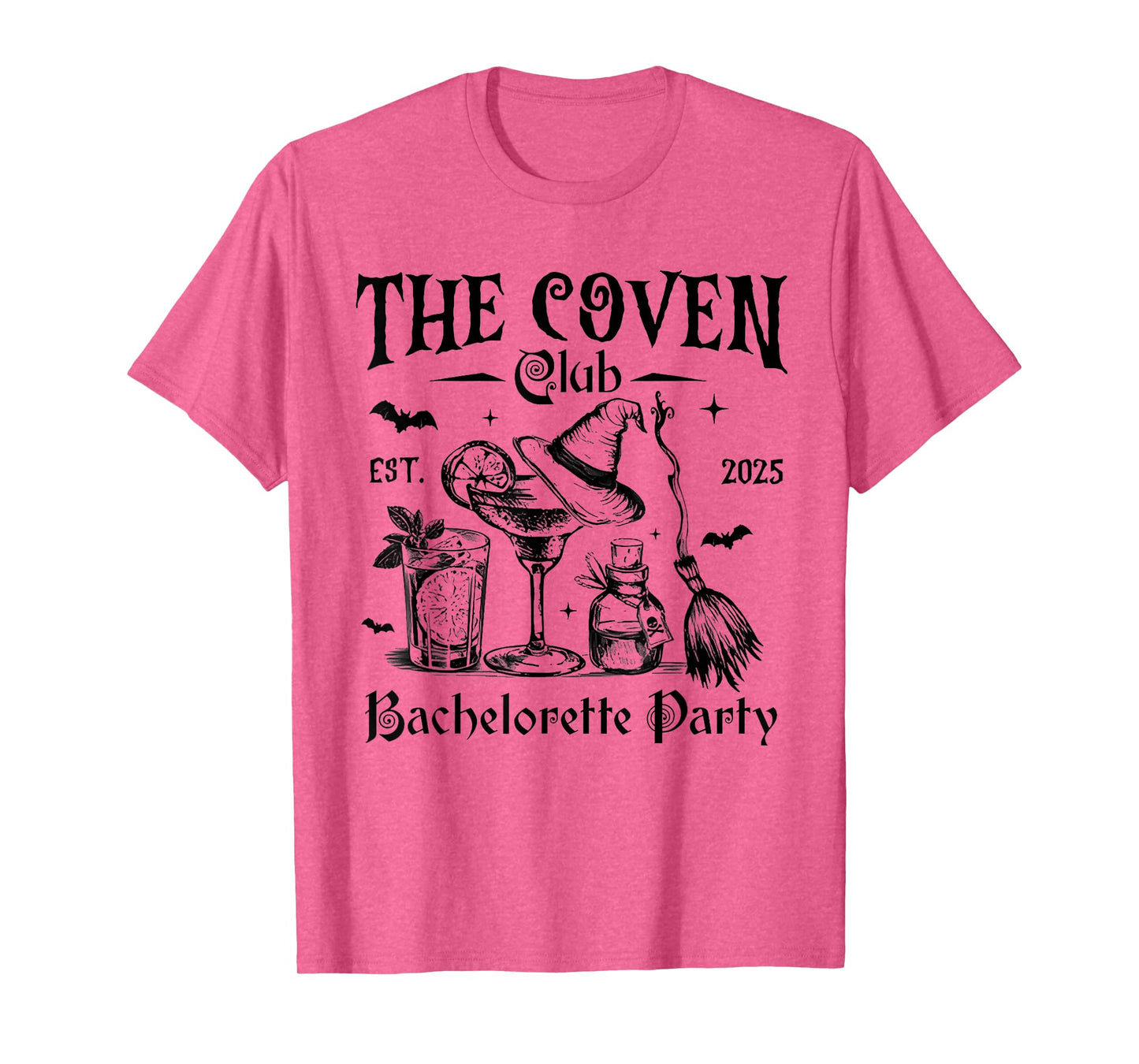 The Coven Club Witch Bachelorette Est 2025 Gothic Halloween T-Shirt