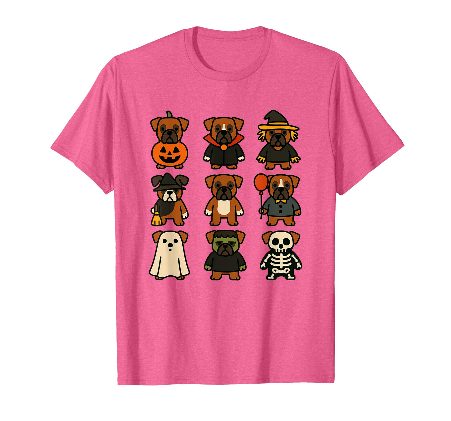 Boxer Dog Halloween Costume Funny Scary Dog Ghost Witch T-Shirt