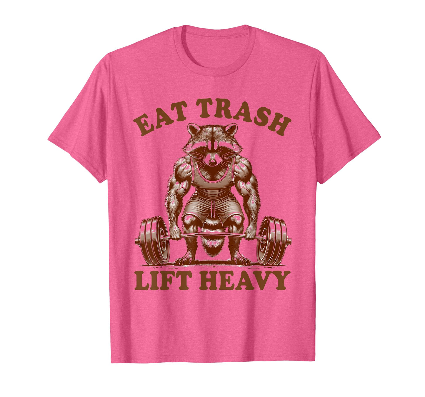 Funny Raccoon Lover Muscle Mommy Fitness White Small T-Shirt Eat Trash Lift Heavy Weightlifting Fitness Pump Cover