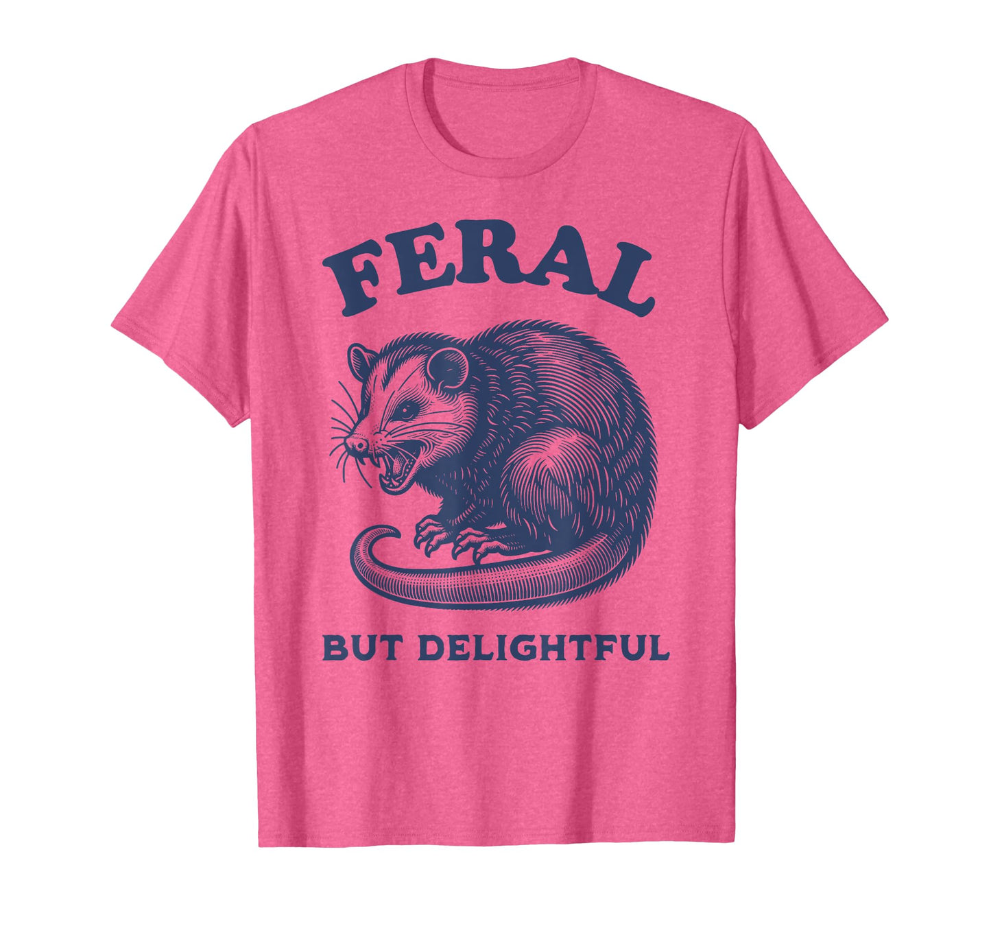 Opossum Funny Feral But Delightful Meme Possum Graphic T-Shirt