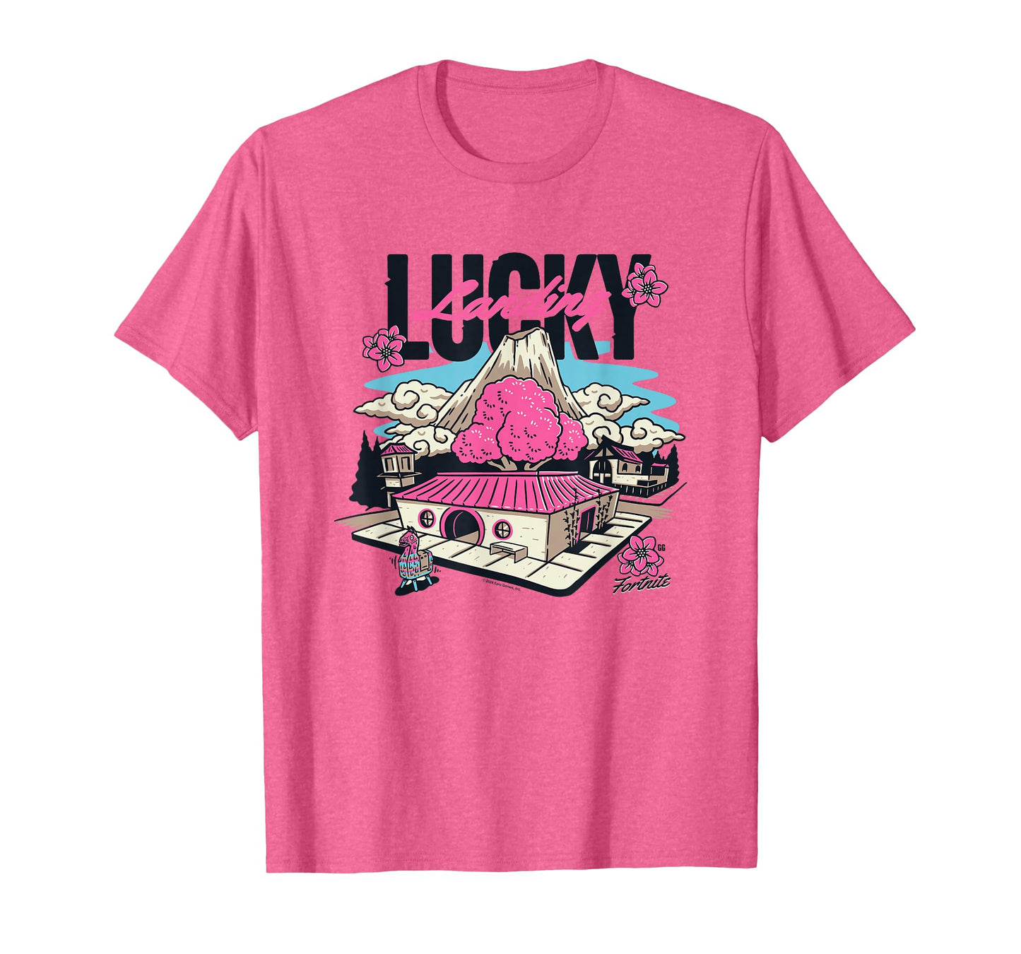 Fortnite Lucky Landing Pink Island Big Chest Poster T-Shirt