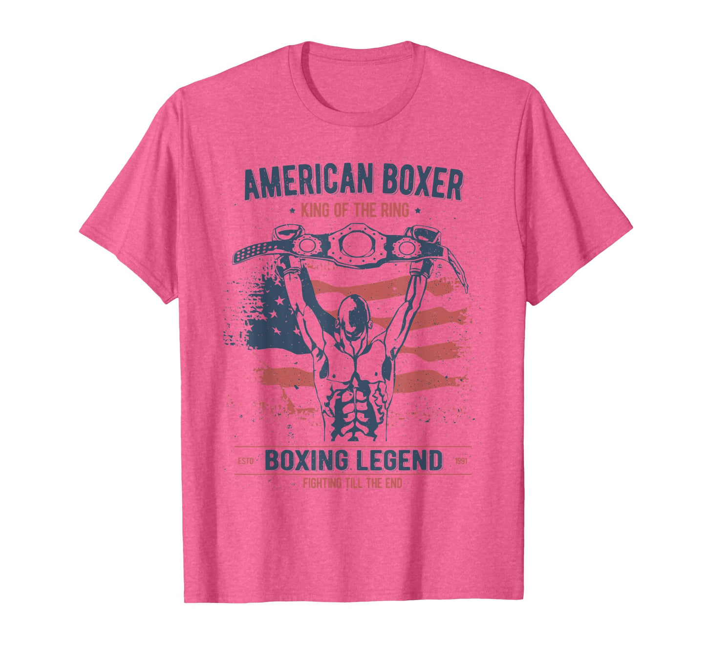 Boxing Shirts for Men Vintage Style Gifts USA American Boxer T-Shirt