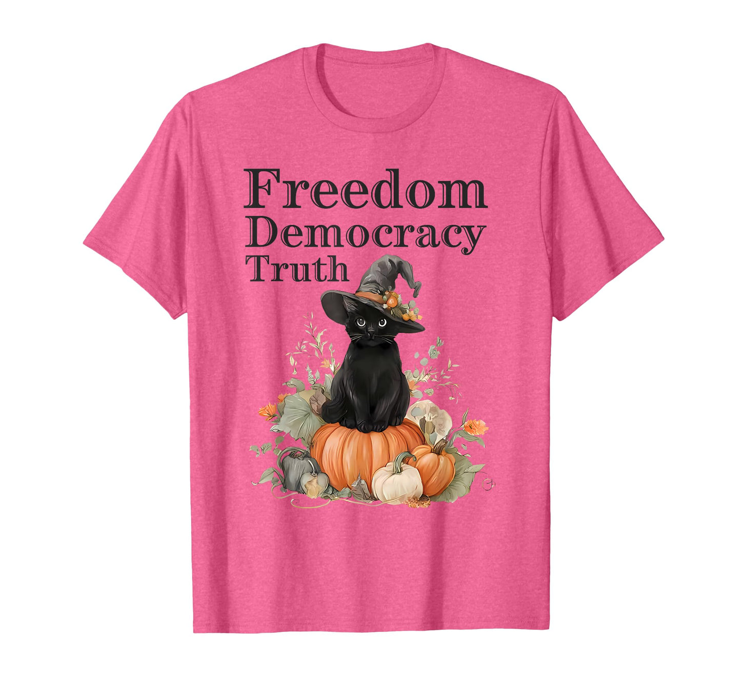 Subtle Resist Trump Freedom Democracy Truth Witch Halloween T-Shirt