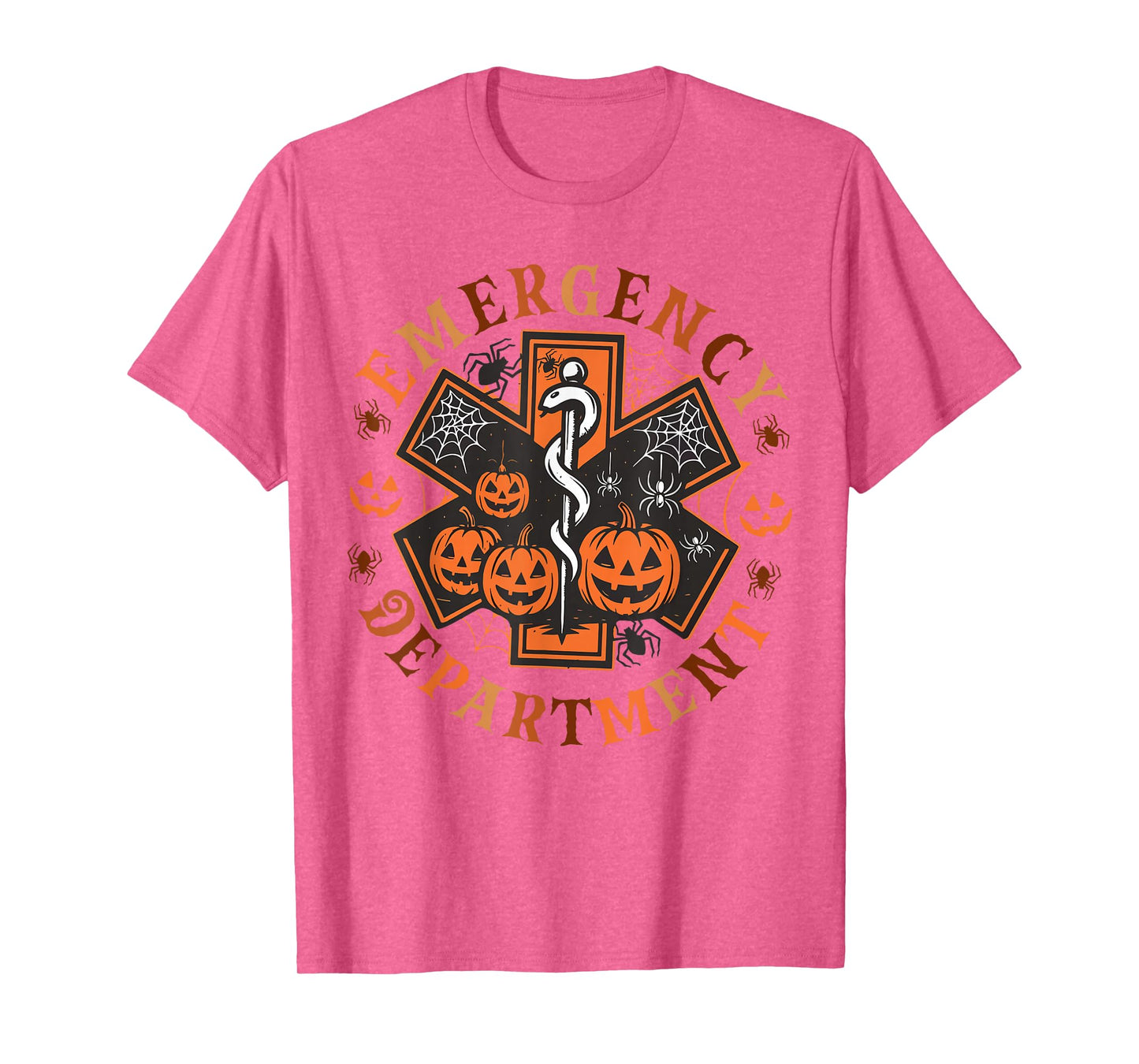 Retro Emergency Department Halloween ER Nurse Spooky Season T-Shirt
