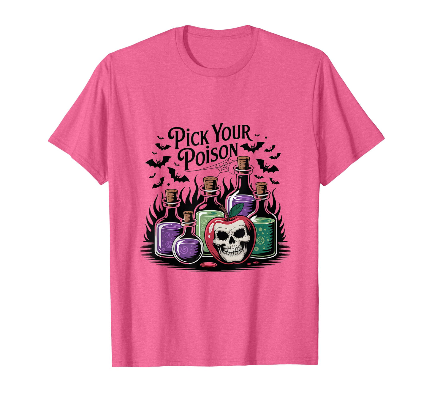 Pick Your Poison Spooky Season Pumpkin Ghost Witch Zombie T-Shirt