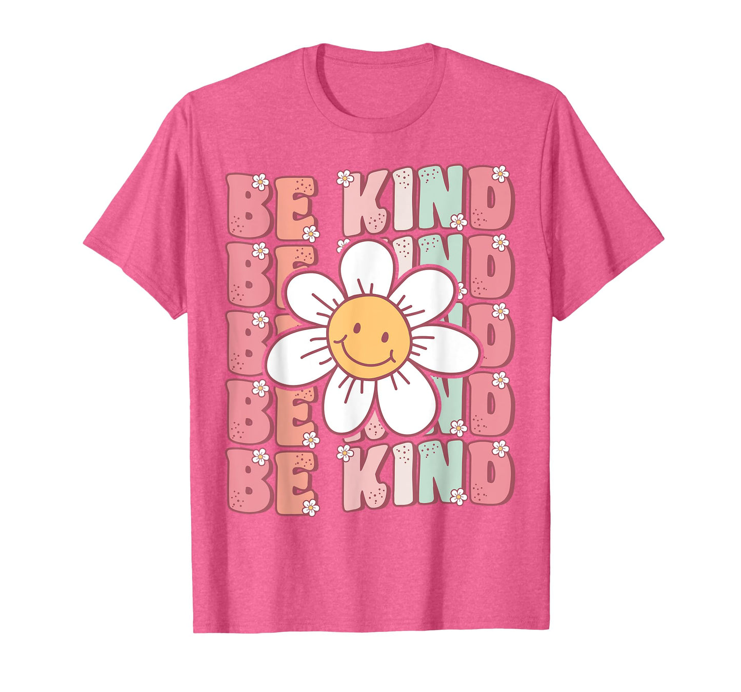 Groovy Be Kind Retro Cute Daisy Flower Positivity Kindness T-Shirt