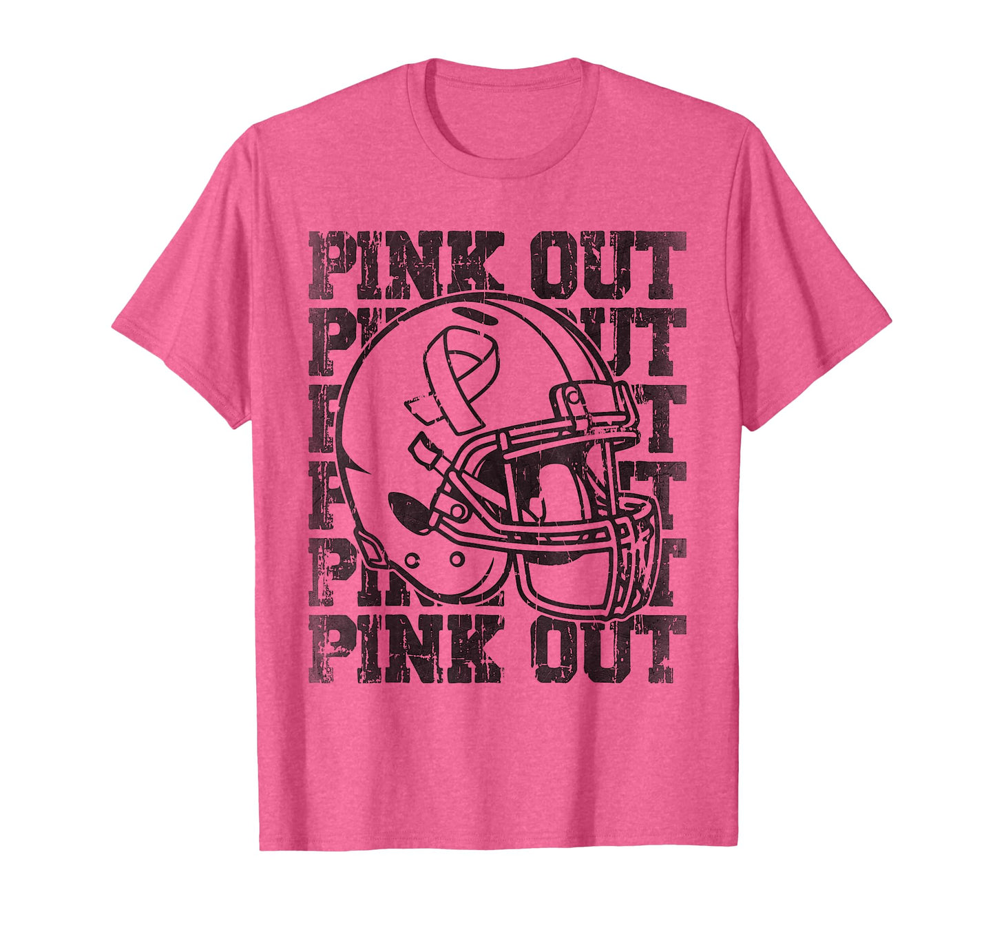 Pink Out Breast Cancer Awareness Football Mom Girls T-Shirt