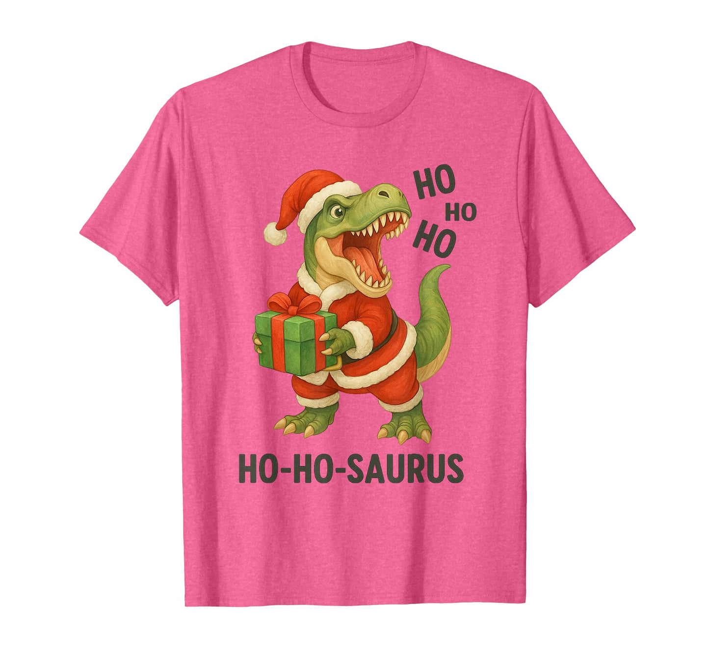 Santa Rex Kid Christmas Dinosaur T-Rex for Boys Ho-Ho-Saurus T-Shirt