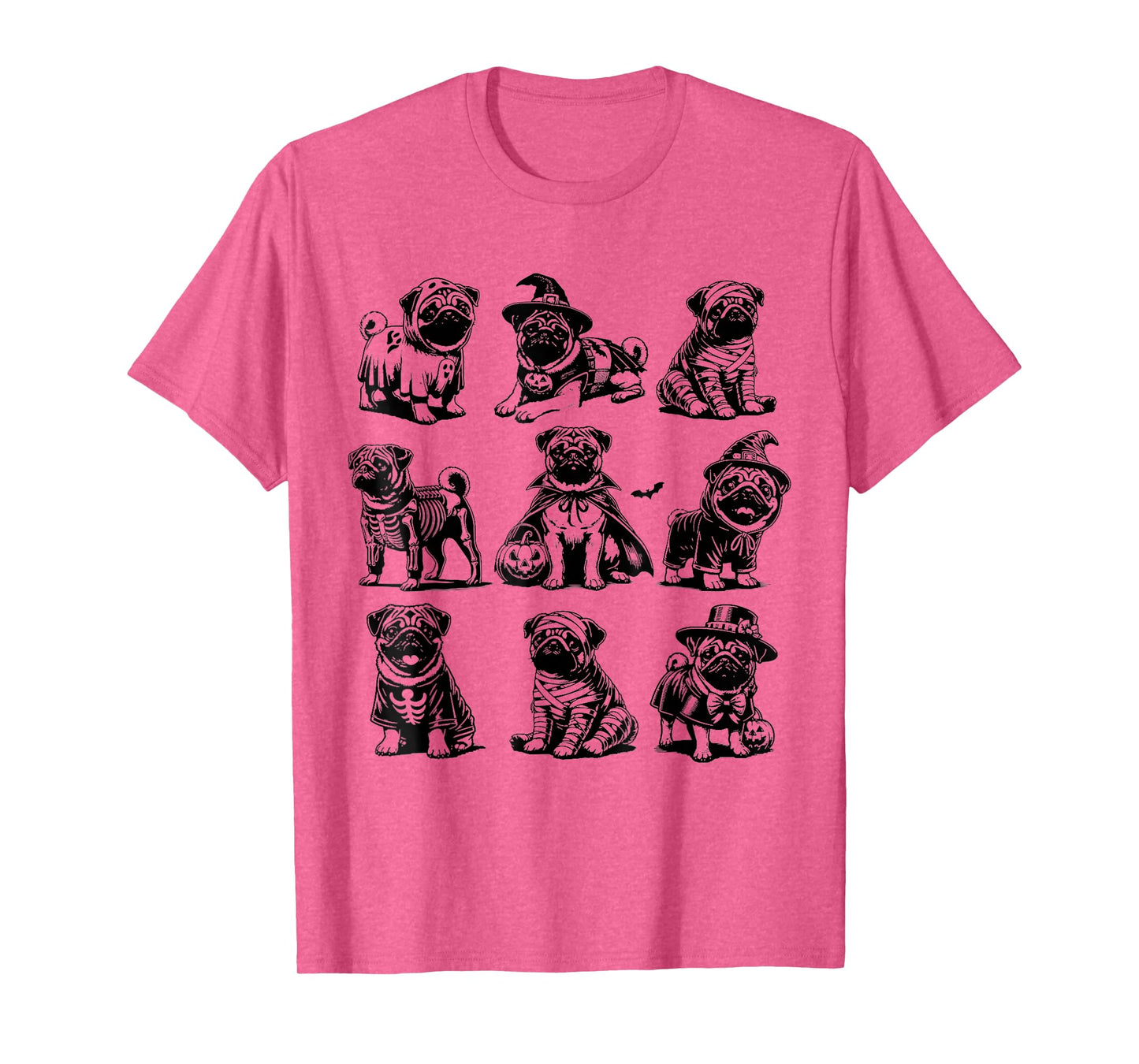 Pug Halloween Costume Spooky Ghost Pumpkin Pug Halloween T-Shirt