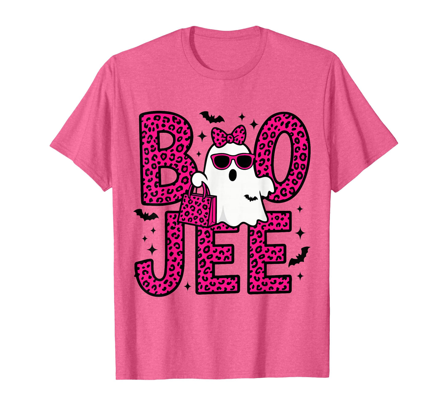 Boo JEE Ghost Coquette Leopard Boo-JEE Coffee Halloween T-Shirt