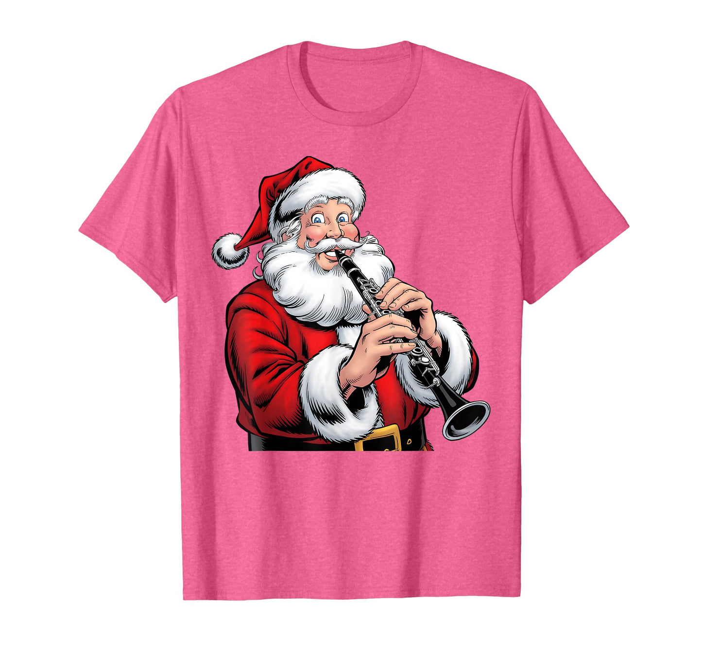 Christmas Clarinet Player Santa Funny Xmas Boys Men Kids T-Shirt