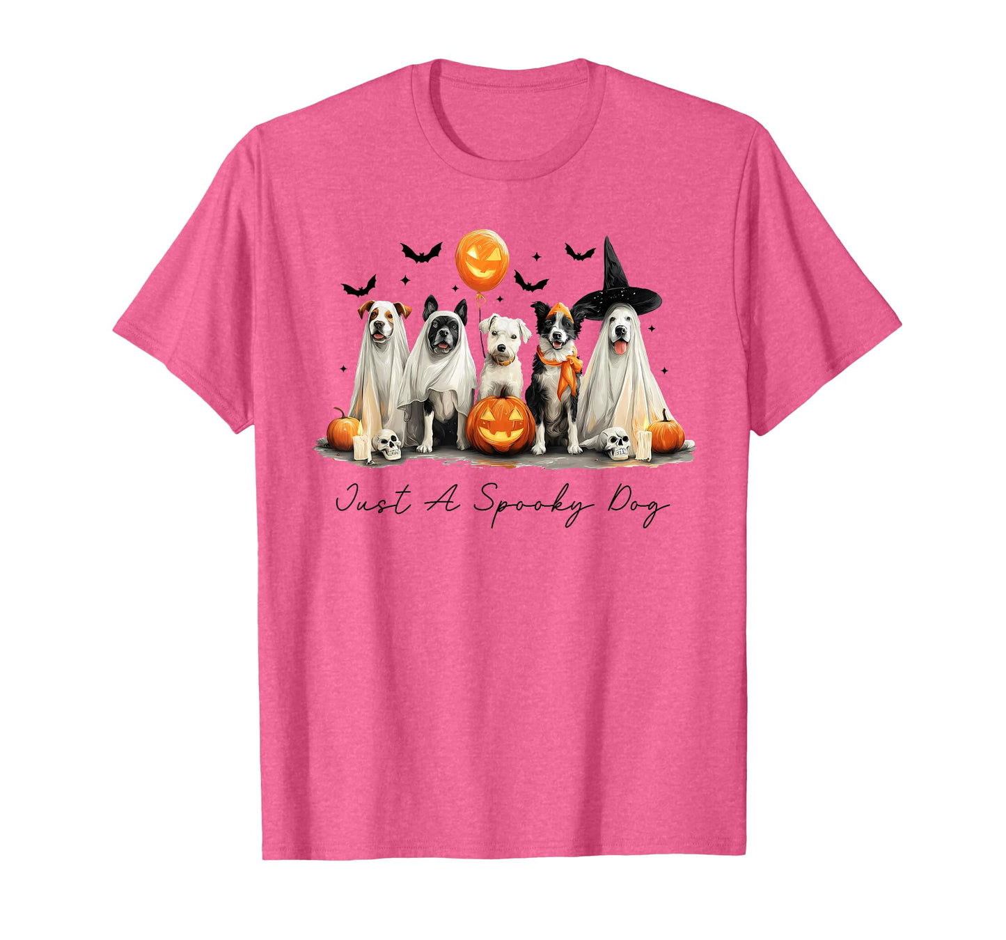 Just A Spooky Dog Halloween Dog Men Women T-Shirt