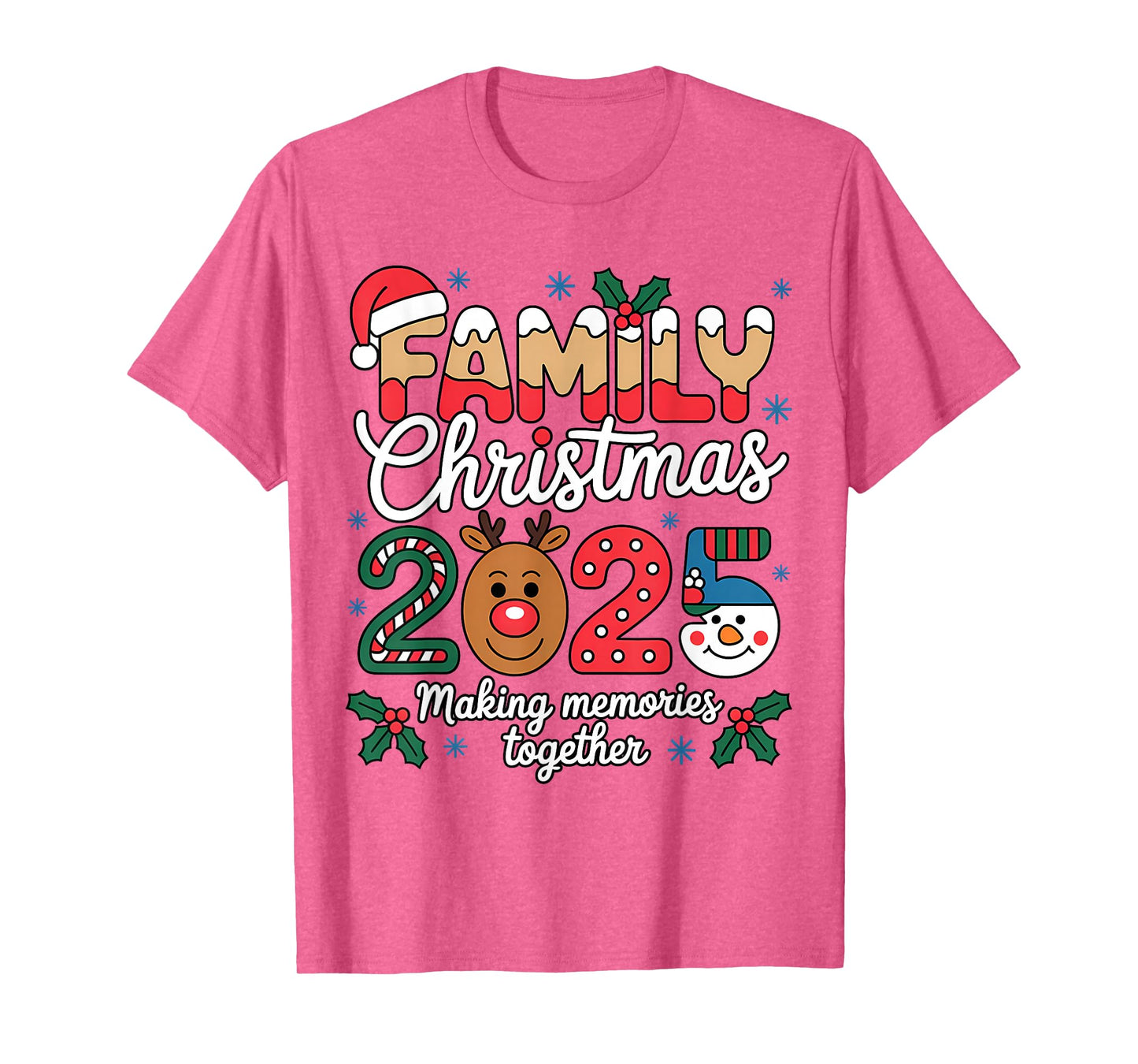 Family Christmas 2025 Matching Family Xmas Squad Santa T-Shirt
