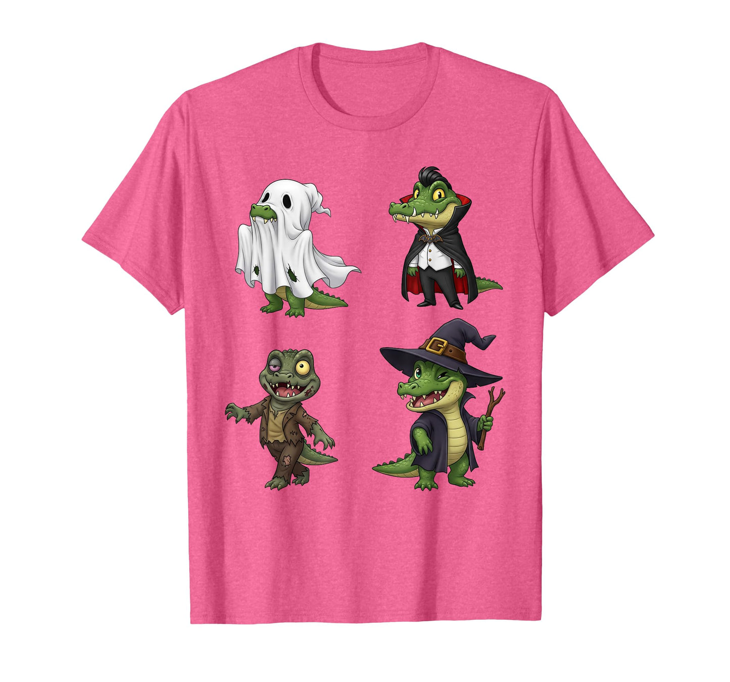 Halloween Crocodile Ghost Vampire Zombie Witch Costume Tee T-Shirt