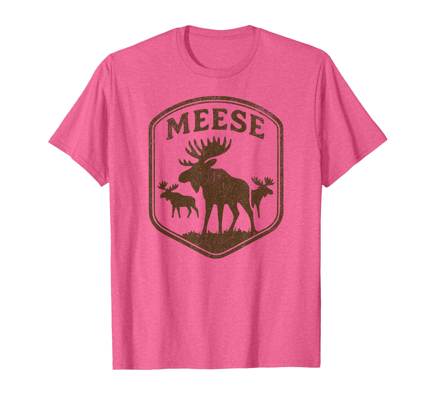 Plural of Moose is Meese Funny Vintage Animal Joke Tee T-Shirt