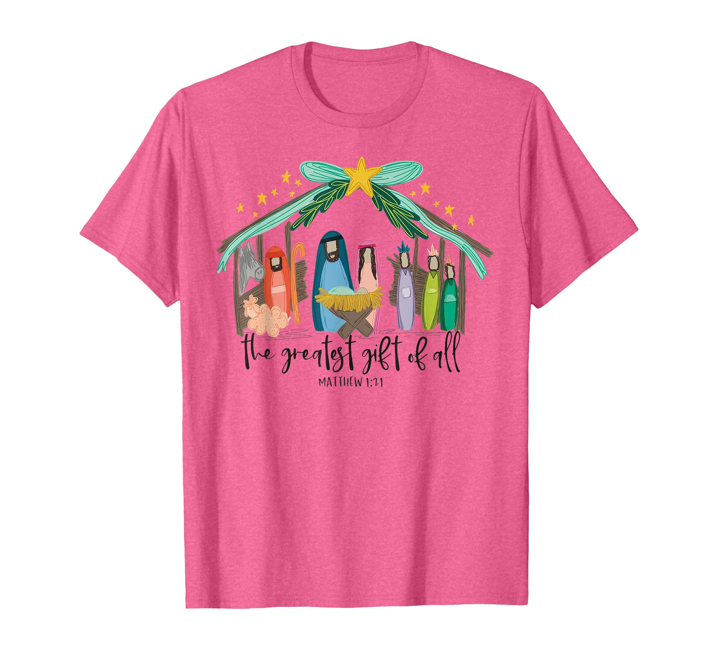 The Greatest Gift For All Christmas Nativity Jesus Christian T-Shirt