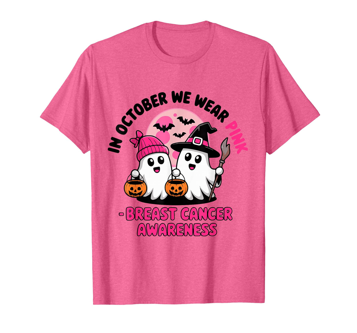 in October We Wear Pink Breast Cancer Awareness Cool T-Shirt
