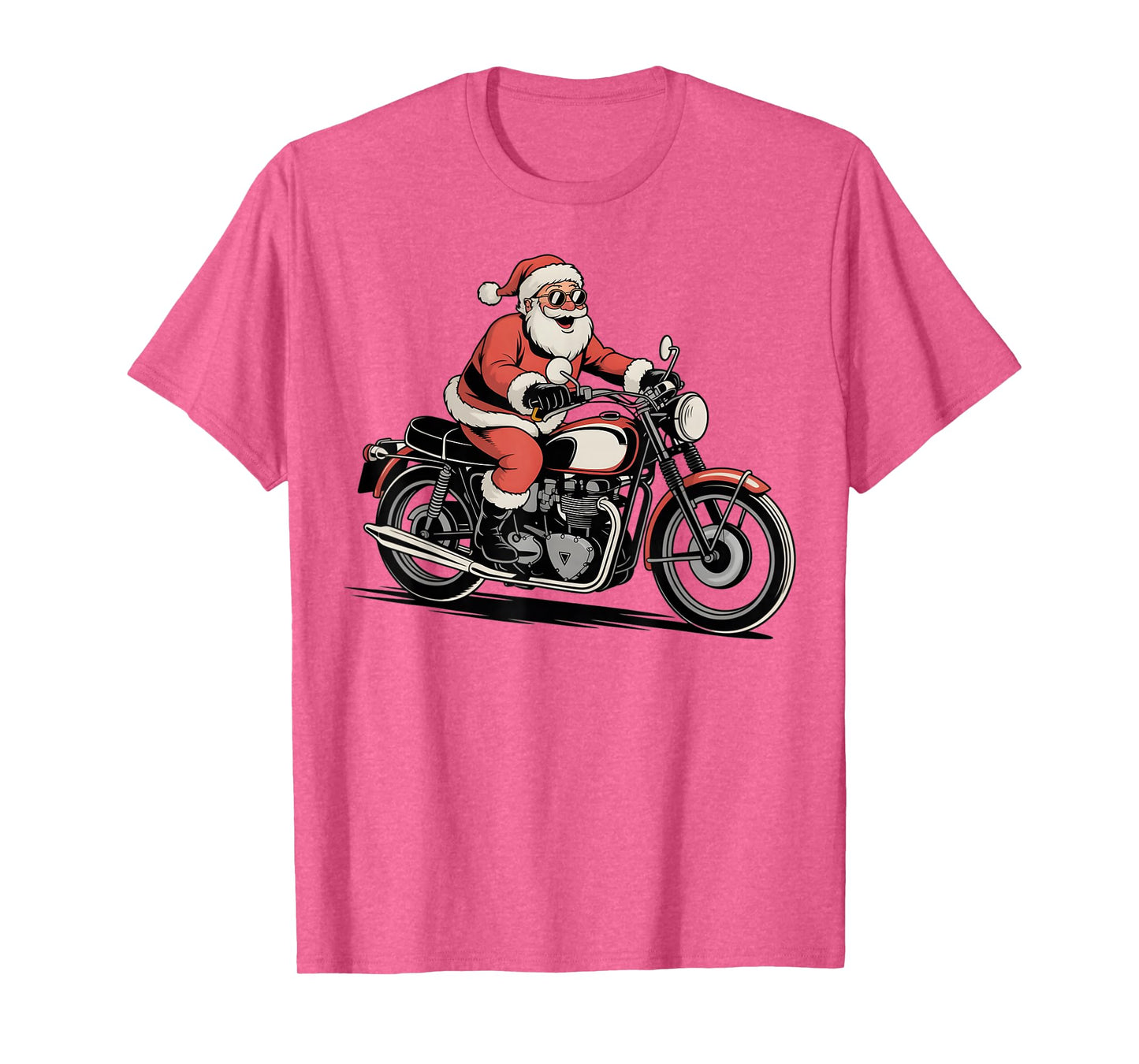 Christmas Motorcycle Bike Racing Biker Santa Xmas Boys Men T-Shirt