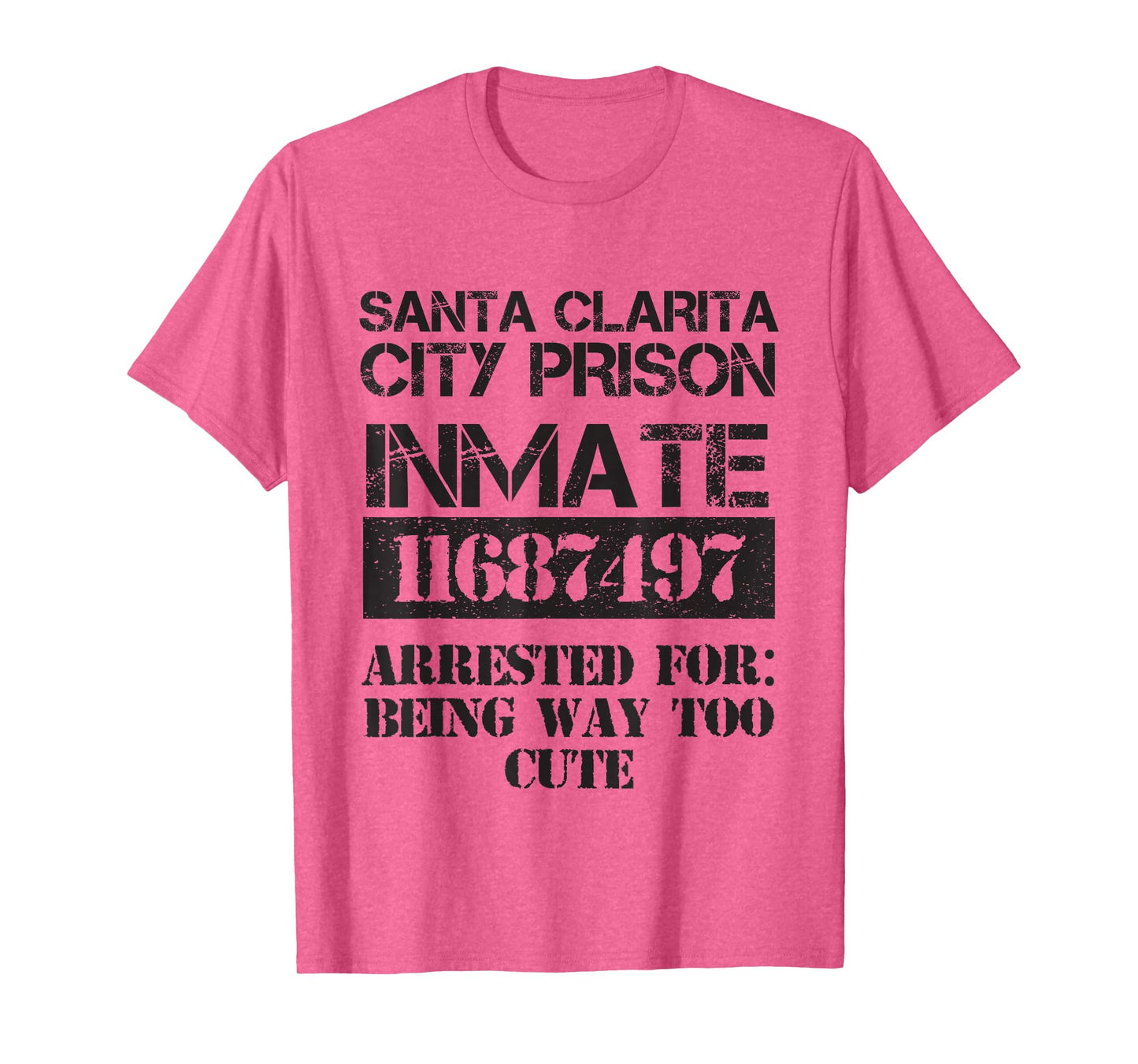 Funny Halloween Santa Clarita City Prisoner Costume T-Shirt