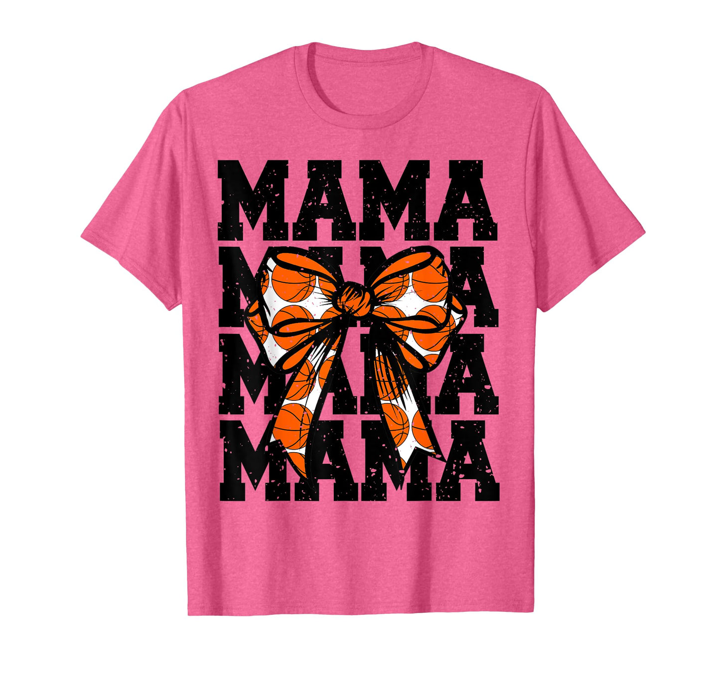 Basketball Mom Player Coquette Bow Game Day Team Lover Mama T-Shirt