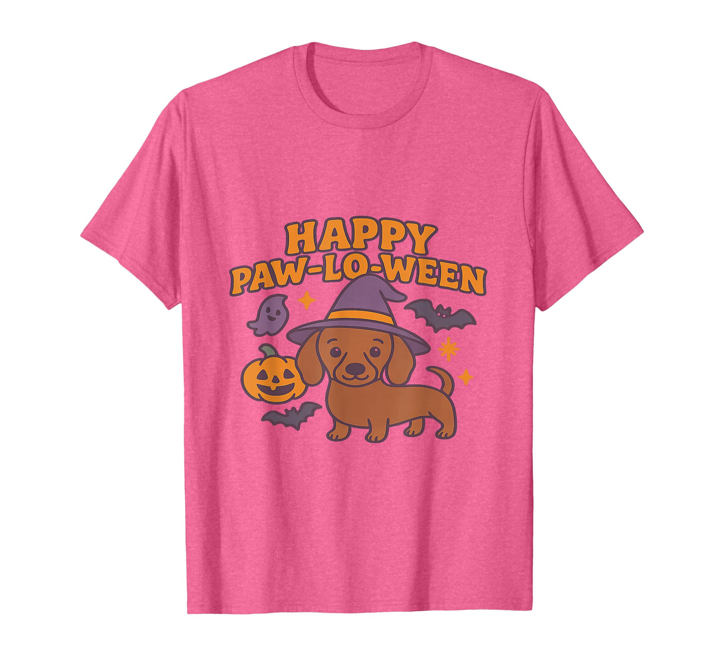 Cutest Dachshund Doxie in Witch Hat Halloween Costume T-Shirt