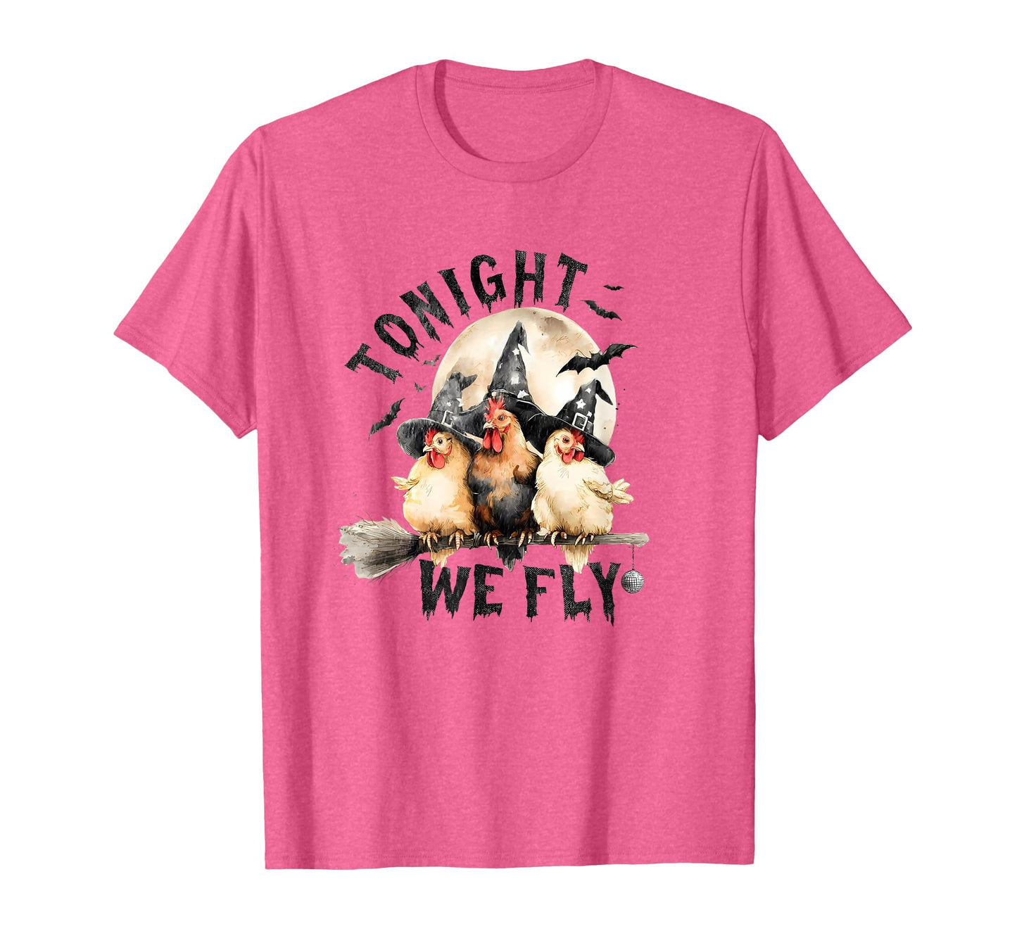 Tonight We Fly Funny Chicken Spooky Season Farm Halloween T-Shirt