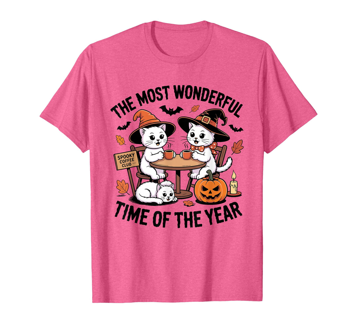 The Most Wonderful Time of The Year Halloween Cat Witch Club T-Shirt