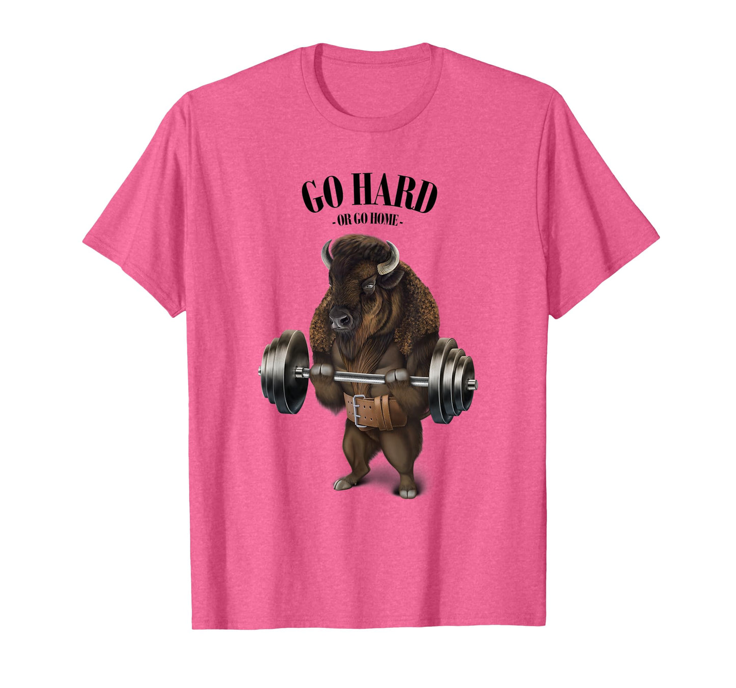 Bison Buffalo Bull Weightlifting in Fitness Gym T-Shirt