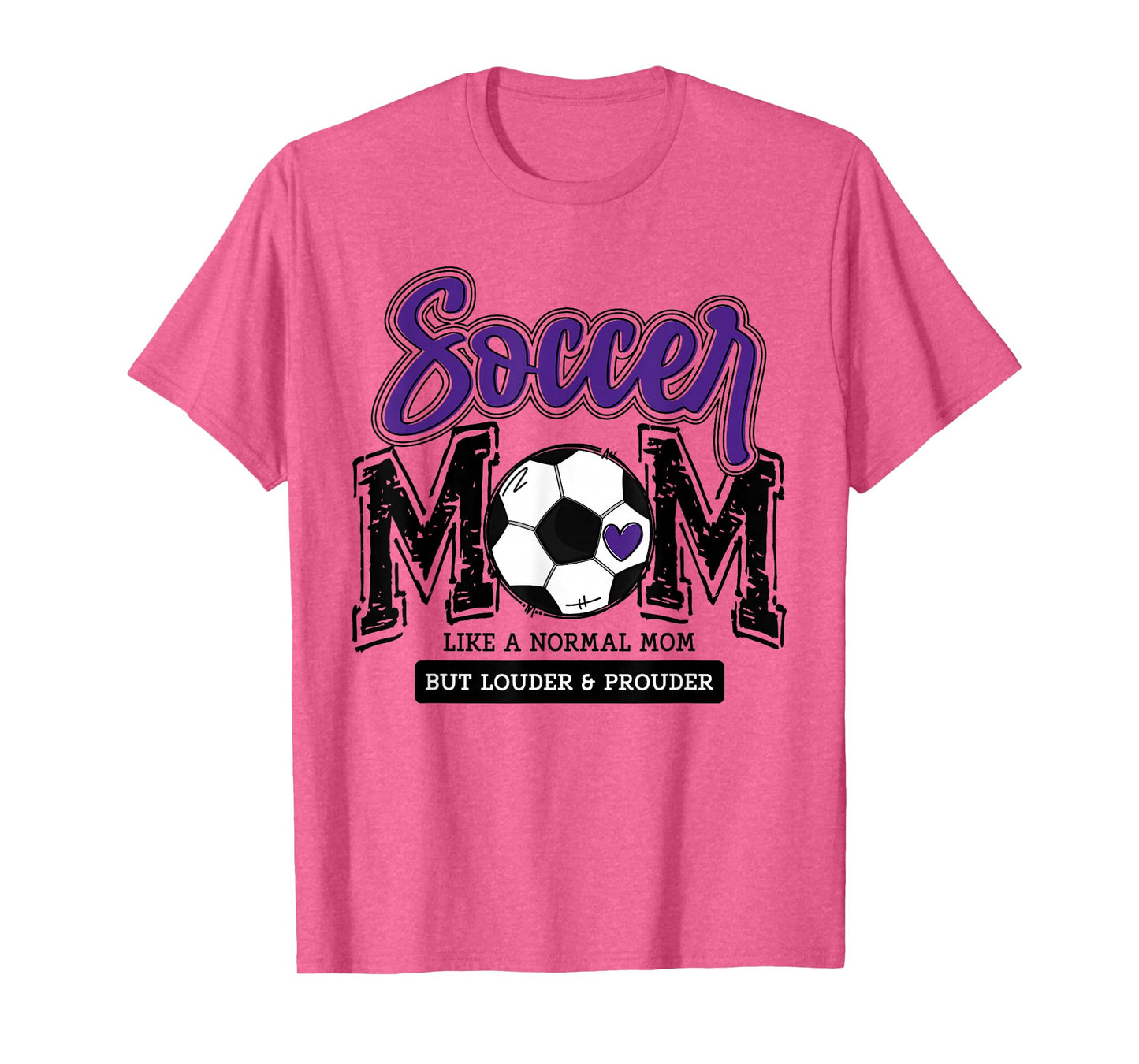 Soccer Mom Purple Soccer Player Calls Me Mama Soccer Team T-Shirt