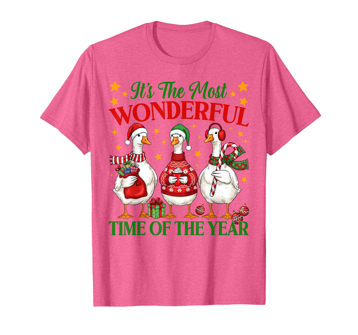 It's The Most Wonderful Time of The Year Christmas Goose T-Shirt