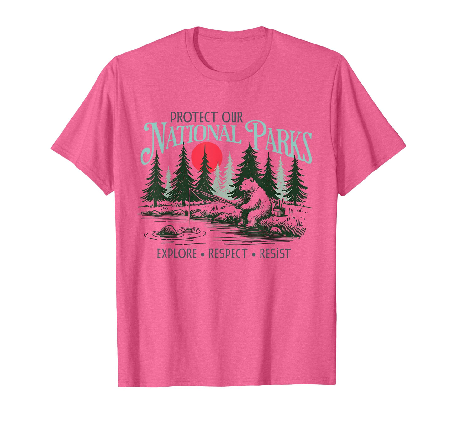 Protect Our National Parks Retro Vintage Womens Mens T-Shirt