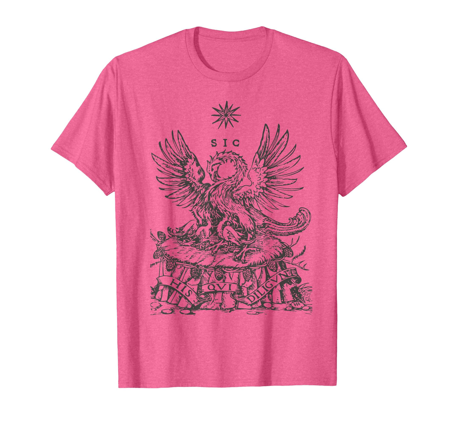 Pelican Traditional Latin Mass Catholic Symbols Woodcut T-Shirt