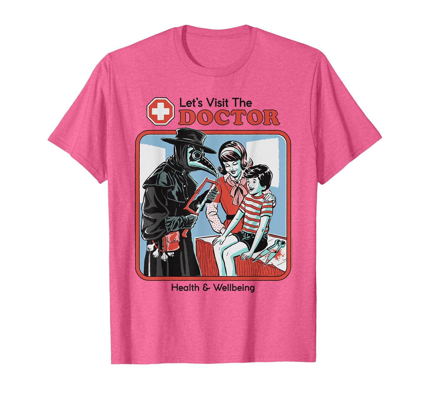 Let's Visit the Doctor Plague Retro Funny Adult Humor T-Shirt