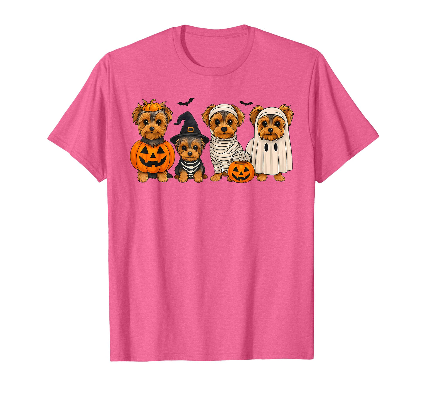 Yorkie Mom Yorkshire Terrier Halloween Vibes Spooky Boo T-Shirt