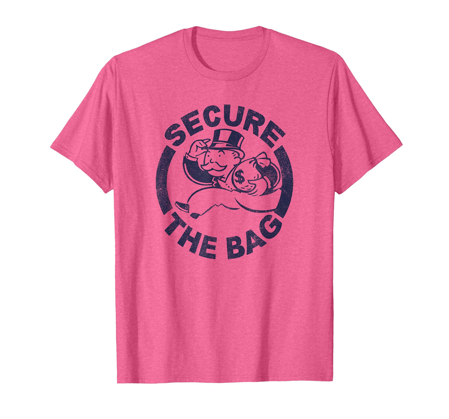 Monopoly Mr. Monopoly Secure The Bag Money Classic Logo T-Shirt