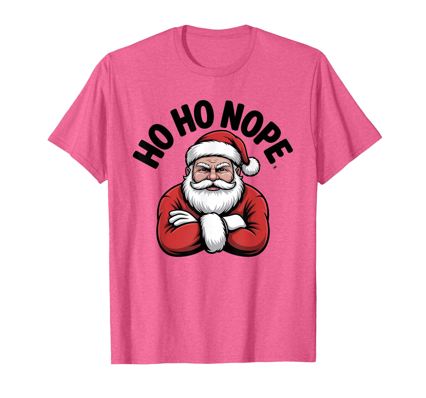 Nope Funny Santa Christmas Holiday T-Shirt