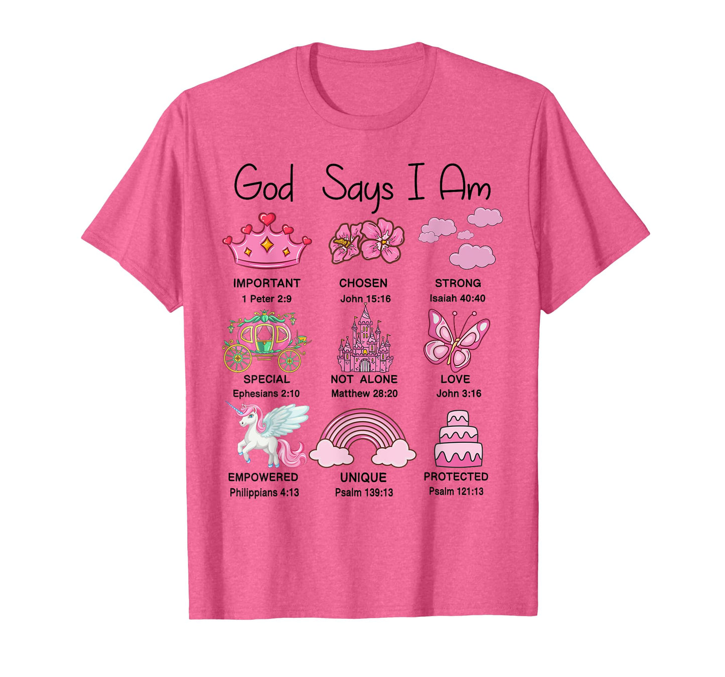 Christian God Say I Am Princess Cute Jesus Teen Girl Toddler T-Shirt