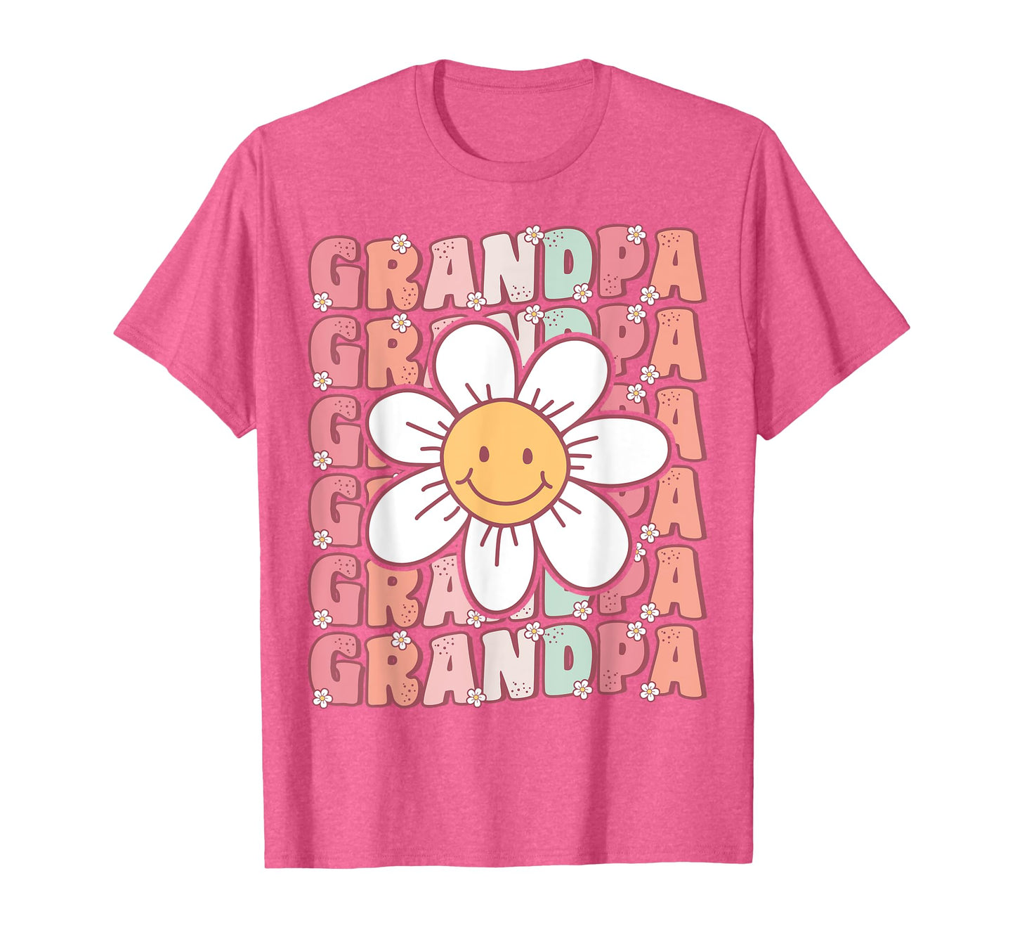 Groovy Grandpa Matching Family Birthday Party Daisy Flower T-Shirt
