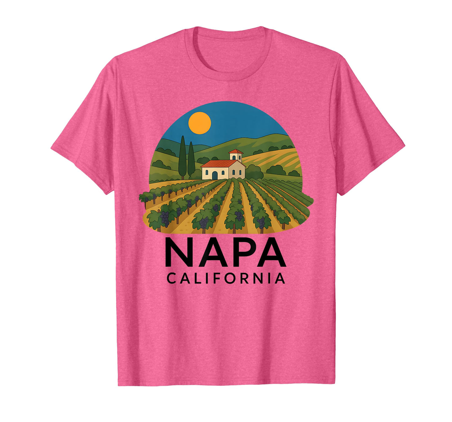 Napa California Wine Country Tasting Valley Love Retro Grape T-Shirt