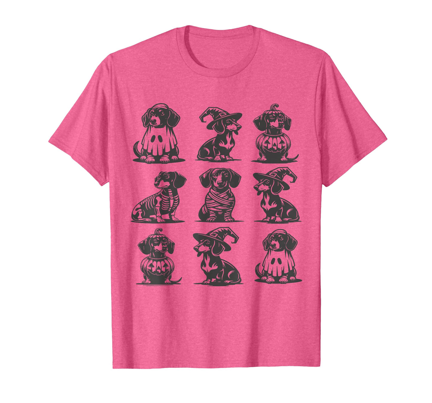 Funny Wiener Dachshund Dog Doxie Mom Fall Halloween Women T-Shirt