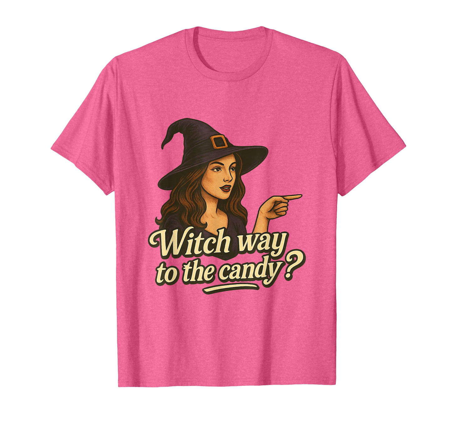 Halloween Witch Way to The Candy, Funny Halloween Witch T-Shirt