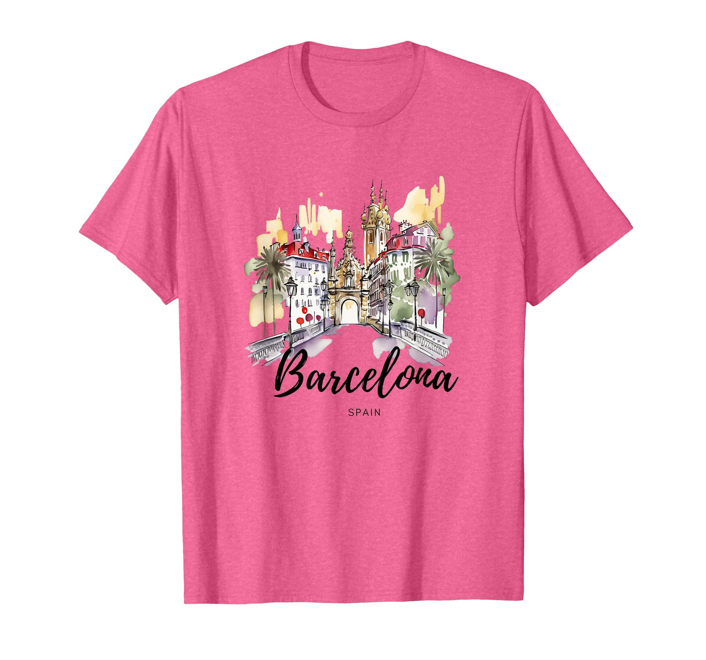 Vintage Spain Barcelona City Espana Souvenir Spain T-Shirt