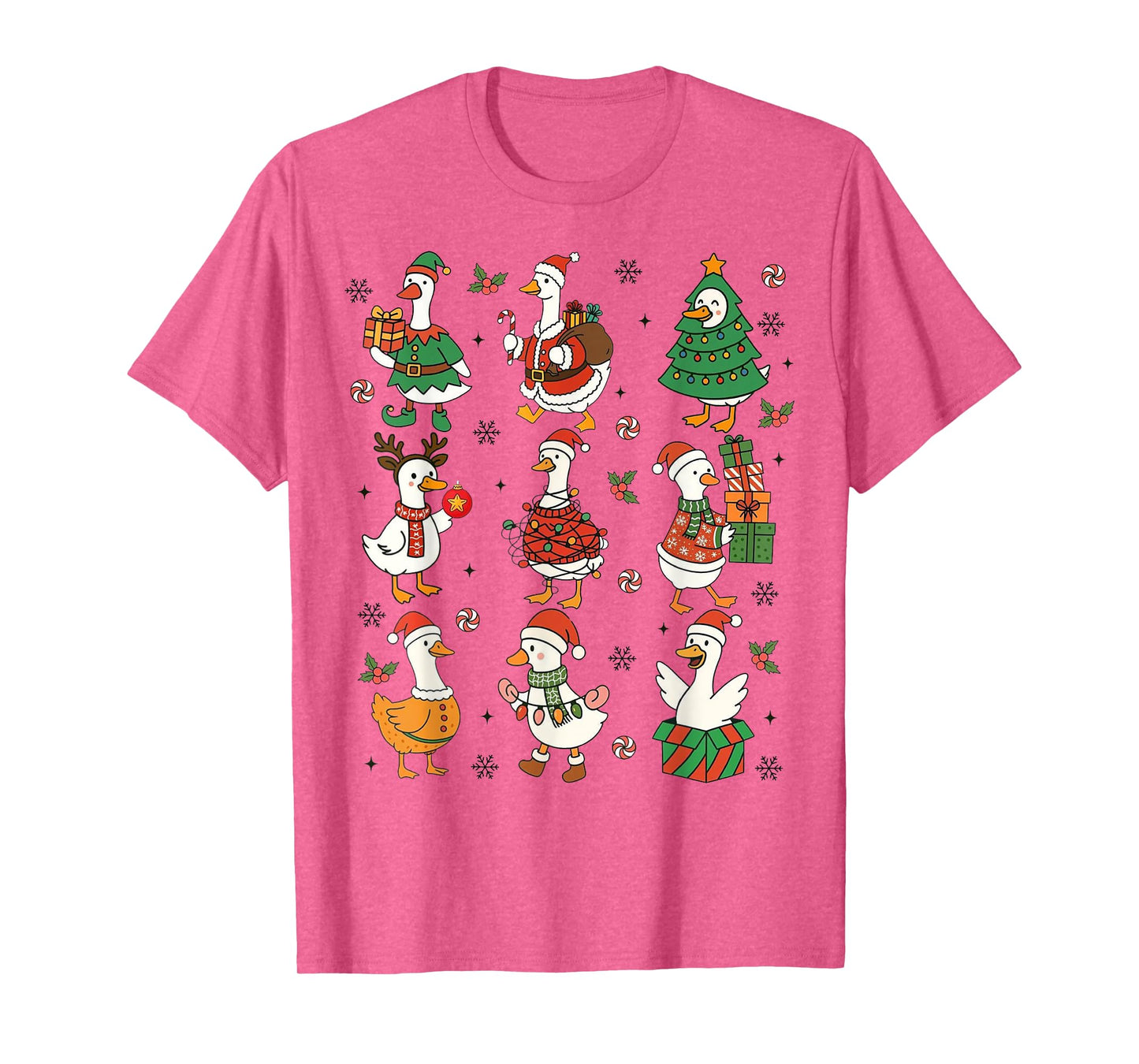 Funny Christmas Goose Cute Duck Holiday Mens Womans Kids T-Shirt