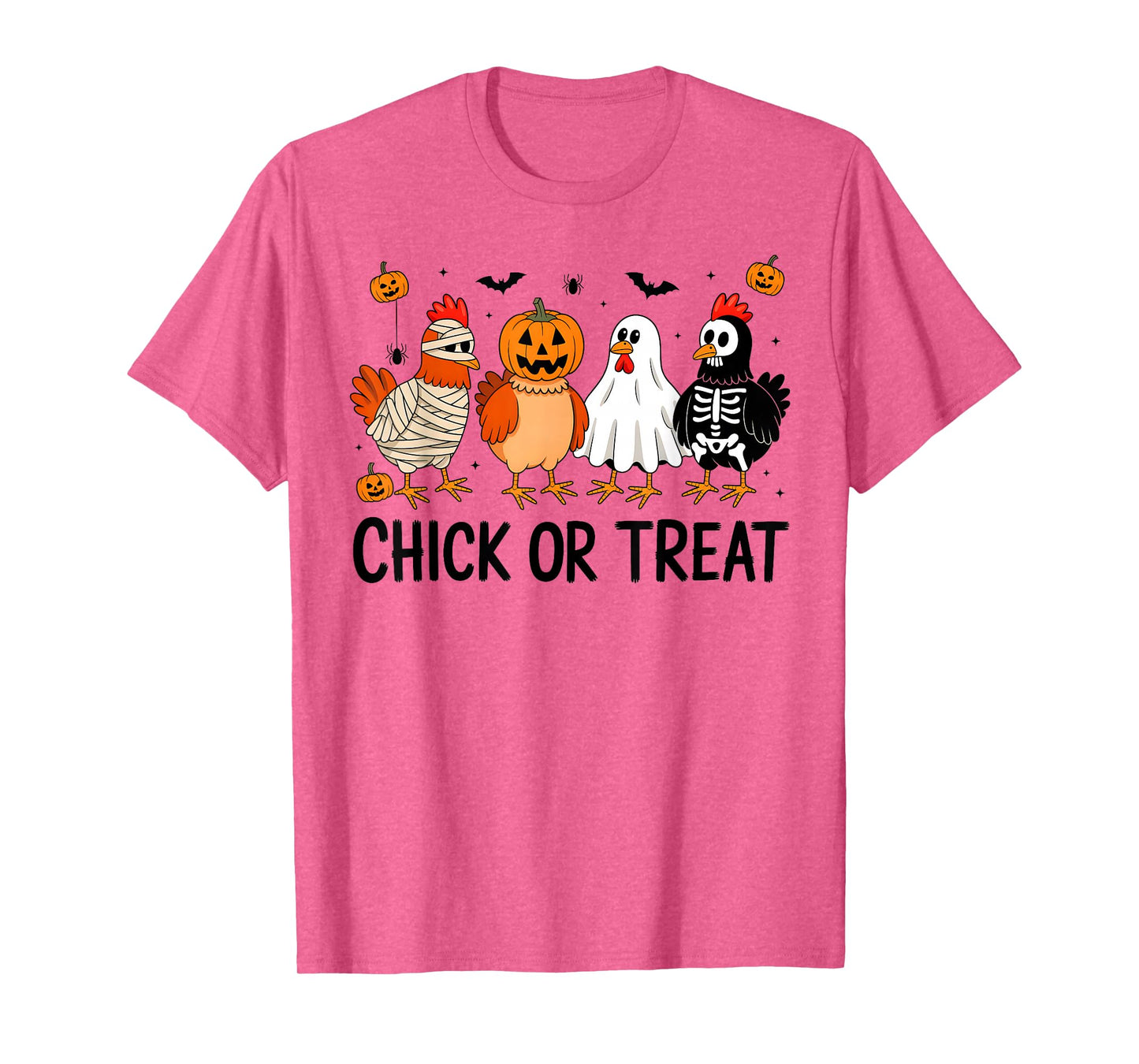 Funny Chicken Halloween Pumpkin Chick Or Treat Chicken Lover T-Shirt