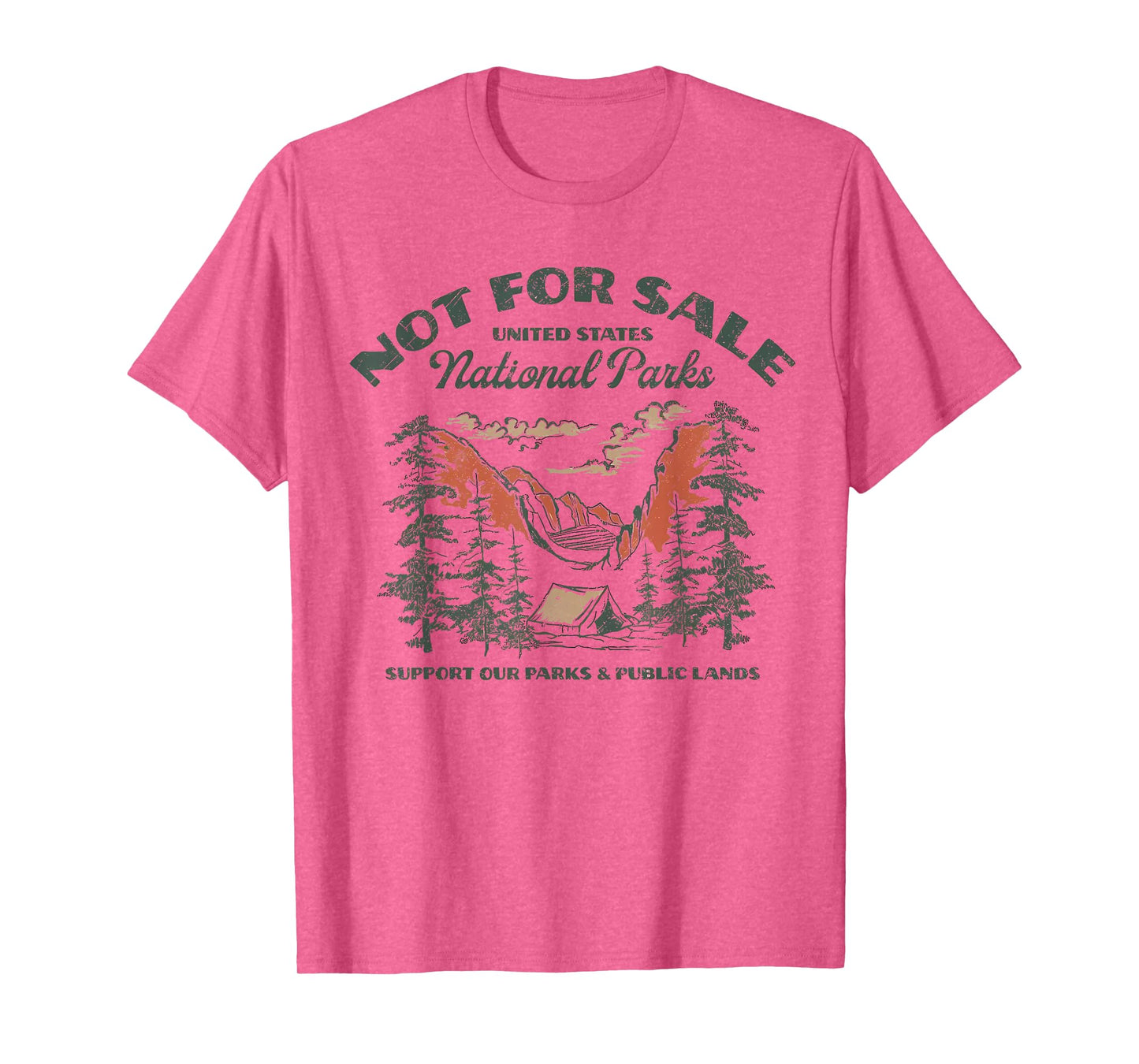 Protect Our National Park Retro Vintage Not For Sale Support T-Shirt